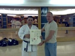 Sensei Daz Barber and Campbell Sensei