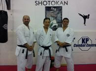 Ken Shu Dojo Karate Club instructors with Sato Sensei
